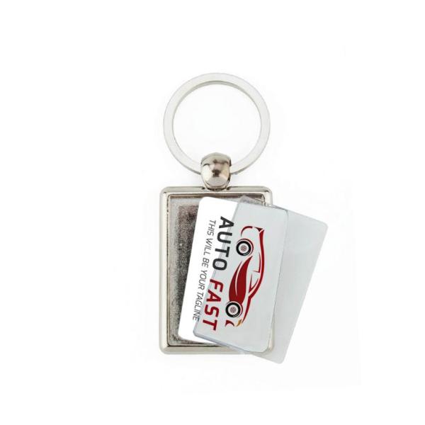 Rectangular metal keychains ML-40