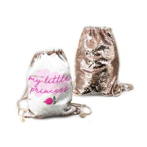 Reversible sequin backpack bag