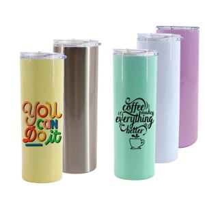 Bouteille en acier inoxydable de 20 oz avec couvercle transparent 2