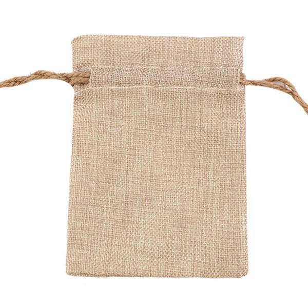 Bolsa de tela tipo arpillera 17 x 21 cm para sublimación