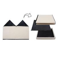 Boîte de rangement multifonctionnelle en lin pour sublimation