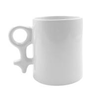 Ceramic mugs with gender symbol handle