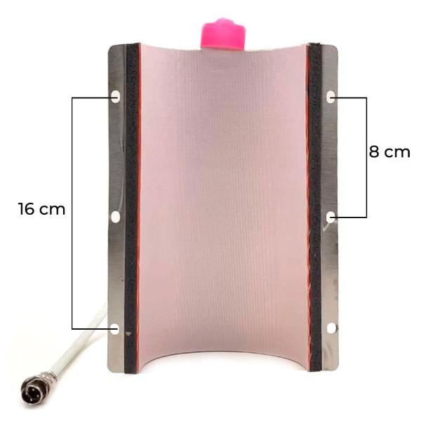 Heat resistance for transfer press for shin guards