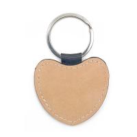 Pastel Brown leatherette keychains (various shapes)