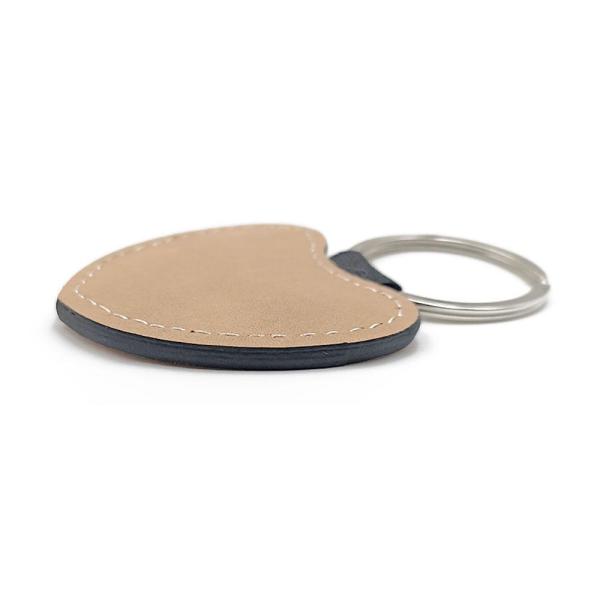Pastel Brown leatherette keychains (various shapes)