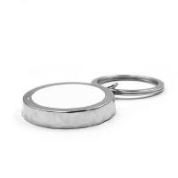 Llavero metálico circular con abridor de botellas