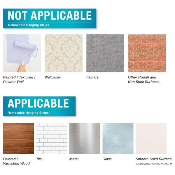 Adhesive strip for hanging pictures