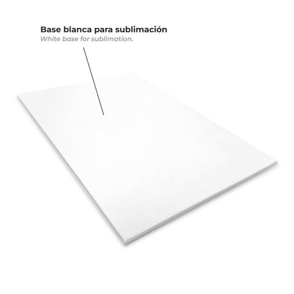 Portafotos de cristal + base de madera (rectangular 15x22 cm)