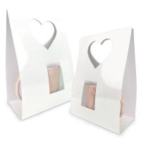 Blank sublimation mug presentation box with heart handle