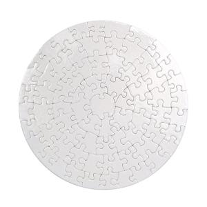 Puzzle redondo 72 piezas alta calidad  (19,5x19,5 cm) en blanco