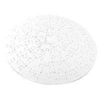 Puzzle redondo 72 piezas alta calidad  (19,5x19,5 cm) en blanco