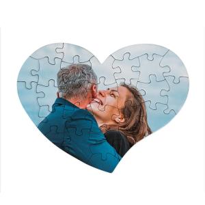 Puzzle cuore da 28 pezzi alta qualità (14x10 cm) 2