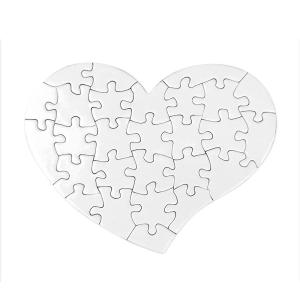 Puzzle cuore da 28 pezzi alta qualità (14x10 cm)