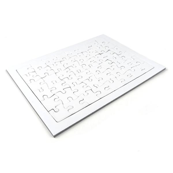 Puzzle avec cadre 48 pièces haute qualité (20x15 cm) en blanc