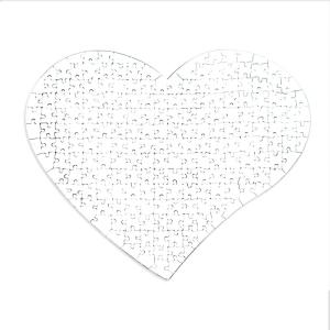 Puzzle a forma di cuore da 111 pezzi alta qualità (24,5x20 cm)