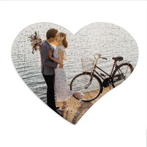 Puzzle a forma di cuore da 111 pezzi alta qualità (24,5x20 cm) 2