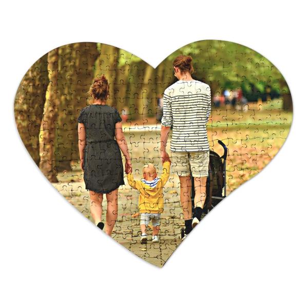 Puzzle cœur 208 pièces haute qualité (35,5x28,5 cm) vierge