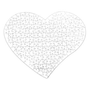 Puzzle cœur 208 pièces haute qualité (35,5x28,5 cm) vierge