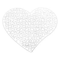 208 piece heart shaped high quality Puzzle (35.5x28.5 cm) blank