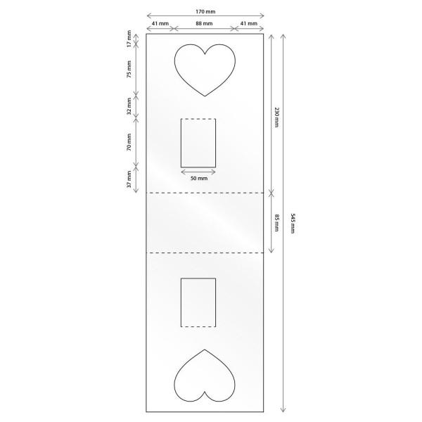 Sublimation mug presentation box with heart handle (pack of 5 units)