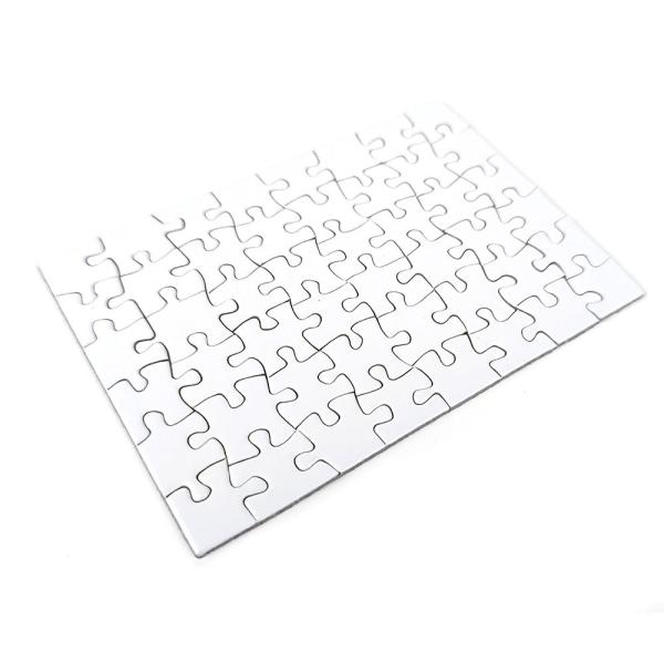 Puzzle 48 pièces haute qualité (14x10 cm) en blanc