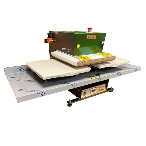 Plancha térmica neumática automática de doble plato Sekaisa SKE-7DP (40x50 cm)