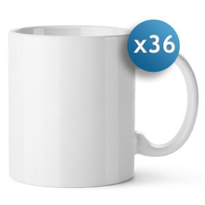 High Quality (A) white ceramic mugs - Pack 36 2