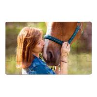 24 piece high quality Puzzle (19x12 cm) personalized by sublimation