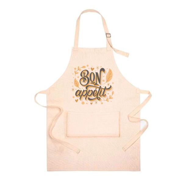 Linen like customizable aprons for adults