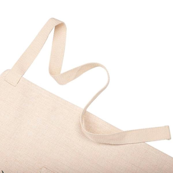 Linen like customizable aprons for adults