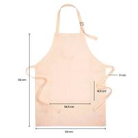 Linen like customizable aprons for adults