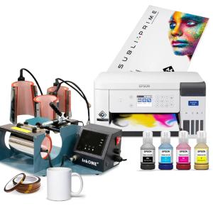 Kit pressa per tazze InkOne M1 Pro + stampante Epson Surecolor SC-F100