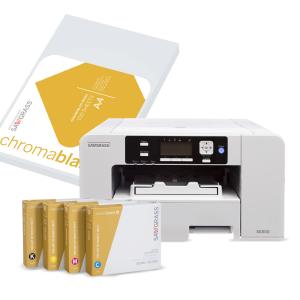 Pack Sawgrass Virtuoso SG500 A4 (Papel + Tintas Chromablast)