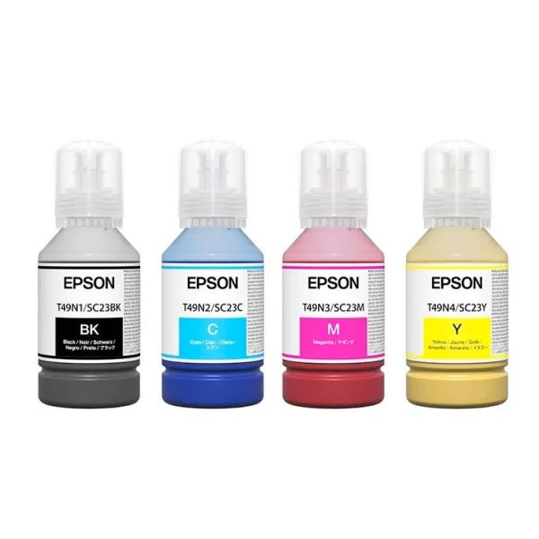 4 borracce di inchiostro CMYK da 140 ml pero Epson F500 sublimazione