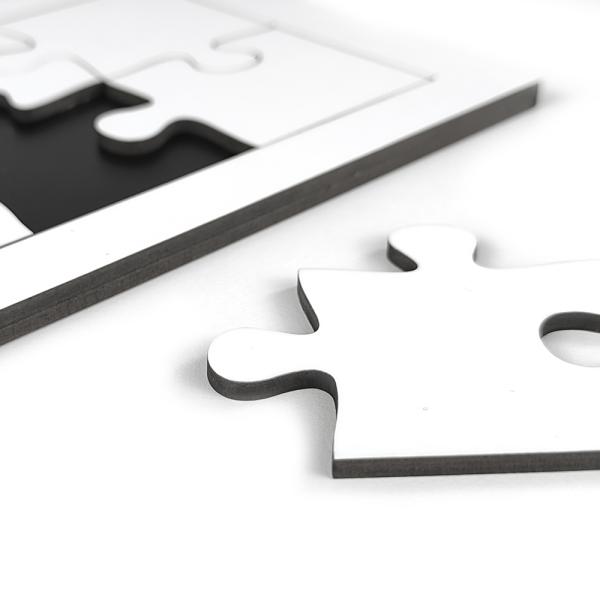 6 pieces wood puzzles with frame (20x14 cm)