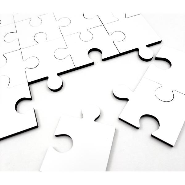 6 pieces wood puzzles with frame (20x14 cm)