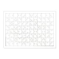 96 pieces wood puzzles with frame (40x28,5 cm)