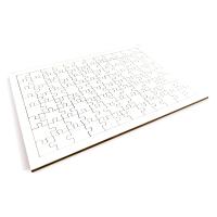 96 pieces wood puzzles with frame (40x28,5 cm)