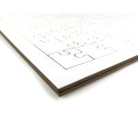 96 pieces wood puzzles with frame (40x28,5 cm)