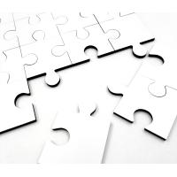 96 pieces wood puzzles with frame (40x28,5 cm)