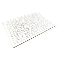 192 pieces wood puzzles with frame (40x28,5 cm)