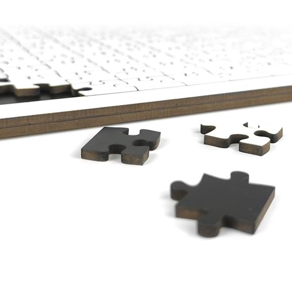 192 pieces wood puzzles with frame (40x28,5 cm)