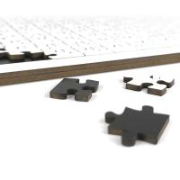 192 pieces wood puzzles with frame (40x28,5 cm)