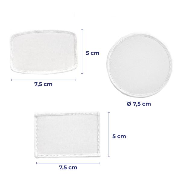 Sublimation fabric patches