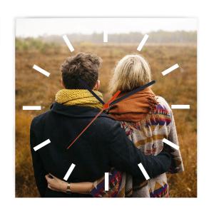 Square wooden clock sublimation 2