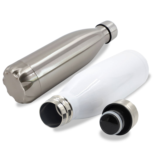 Cola Shape Stainless Steel thermal bottle 350 ml customizable by sublimation