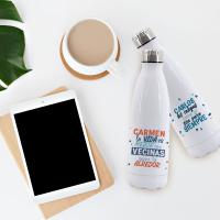 Cola Shape Stainless Steel thermal bottle 750 ml customizable by sublimation