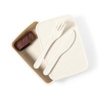 Fiambrera con cubiertos incluidos, personalizable por sublimación