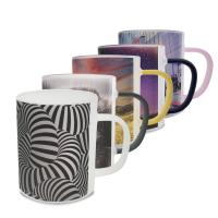 Tazze in vetro smerigliato colorato personalizzabili tramite sublimazione