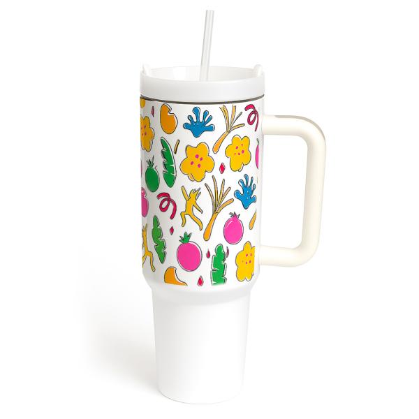 Tazza termica 40oz XL con coperchio e cannuccia